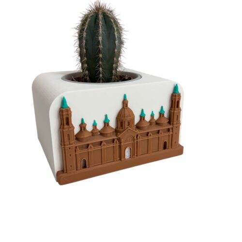 Maceta Basílica del Pilar 3D