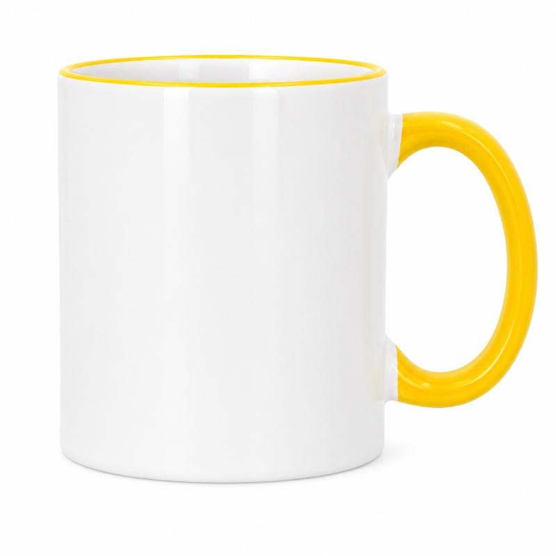 taza personalizada asa amarilla con foto Zaragoza