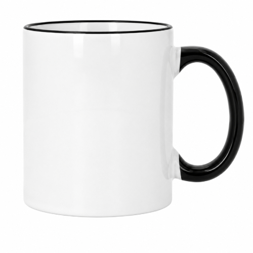 taza personalizada asa negra con foto Zaragoza
